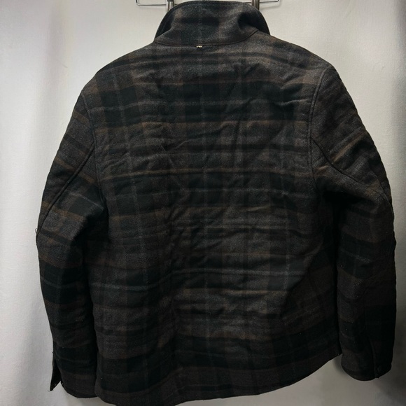 Billy Reid Men's Theo Shirt Jacket Black Plaid Size L - Picture 9 of 10